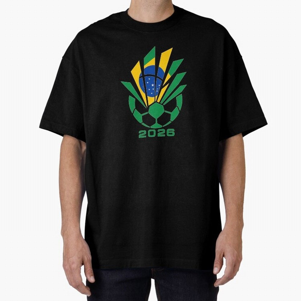 Mexican Soccer 2026 Flag Burst Emblem Oversized T-Shirt Celebrate Fan Favorites in the FIFA World Cup 2026 Group Stage Journey through Haaland Highlights, Brazil, Portugal and Argentina Pride, Classic Soccer Heritage, Championship Pressure, Fan