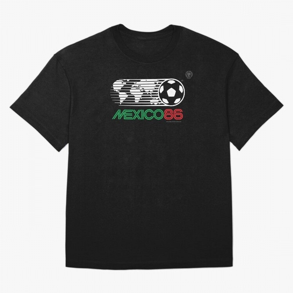 Mexico 86 Logo Tribute ¨C Retro Soccer World Cup Inspired Graphic | Vintage Mexican Football Art | Ruben Santiago Creative Oversized T-Shirt Feel the Roar of the FIFA World Cup 2026 Journey through Neymar, Haaland and Cristiano Ronaldo Highlights,