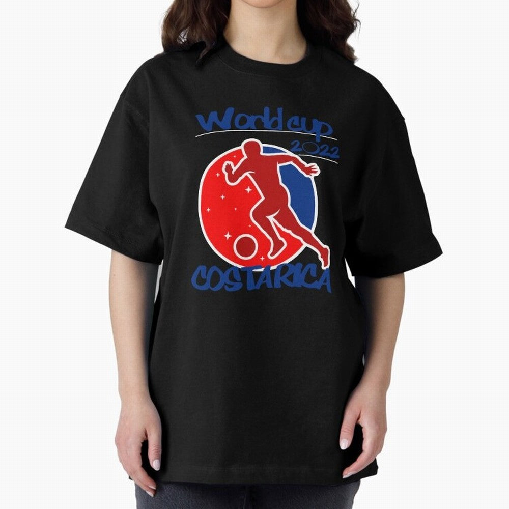Costa Rica World Cup 2022 Oversized T-Shirt Elevate FIFA World Cup 2026 for Fans of CR7 and Netherlands, Bringing Football Passion, Legendary Performances, Festival Vibes and Supporter Community; Ideal for Passionate Fans Who Love Underdog Stories,