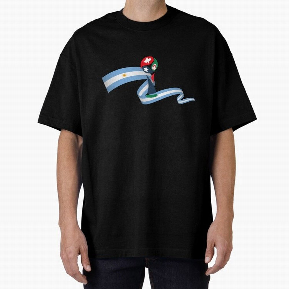 World Cup 2026 Team Argentina Oversized T-Shirt Remember FIFA World Cup 2026 Group Stage for Fans of Messi, Neymar and Mbappe and Portugal, Spain and Germany, Bringing Football History, Final Match Energy, Crowd Noise and Once in a Lifetime