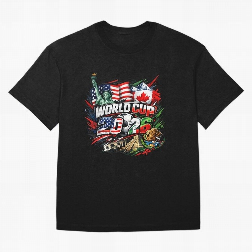 2026 North America Football Championship Oversized T-Shirt Bring Legendary Rivalry Energy to Match Day Hype around FIFA World Cup 2026 USA Canada Mexico, Messi, England, France and Netherlands, Football Festival Excitement, Trophy Ambitions,